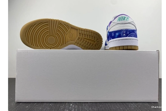 Purple Dunk CT5053-041 Low White SB Nike Navy Blue 0824